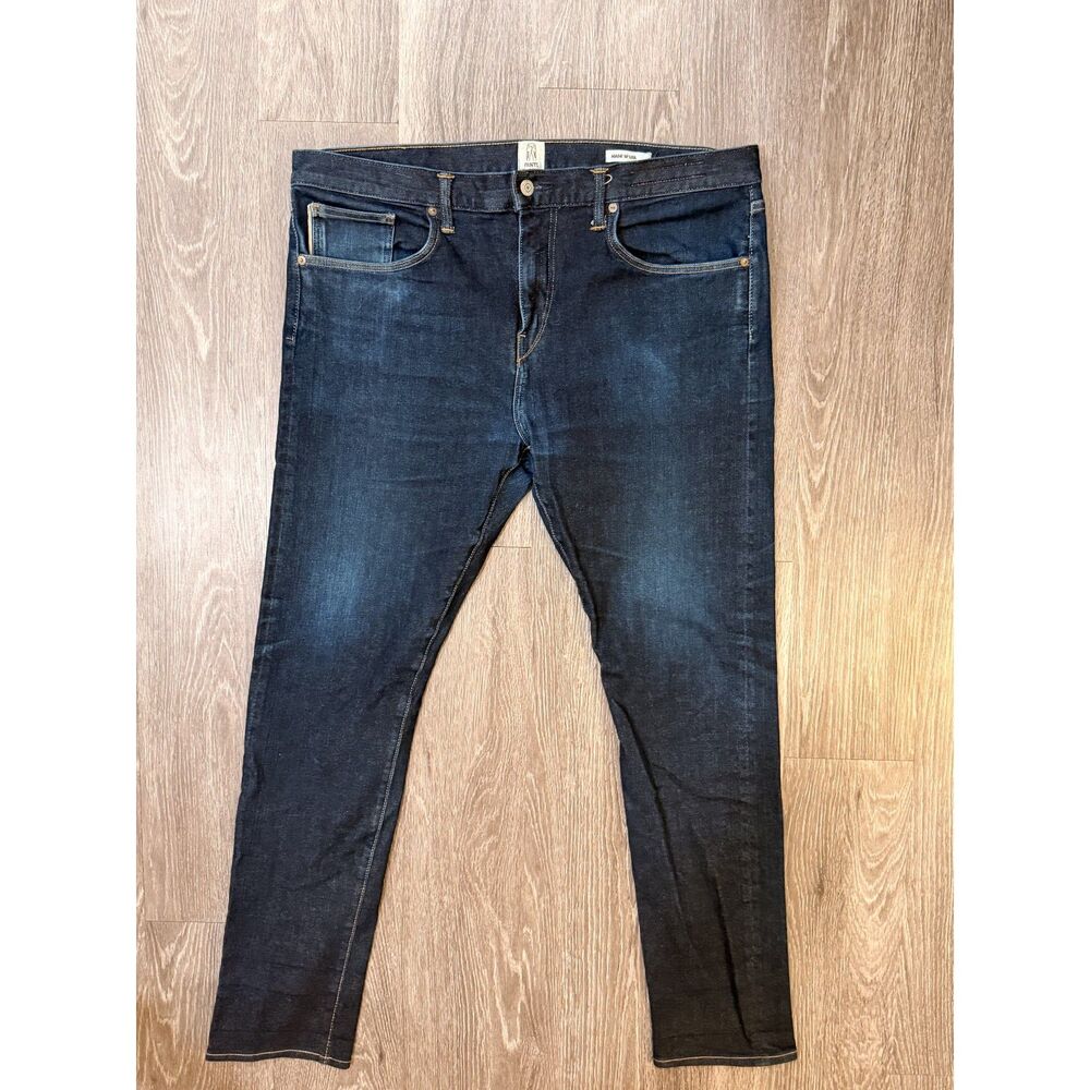 HIROSHI KATO Scissor Slim Taper Jeans Men’s 38x34 Dark Wash Selvedge